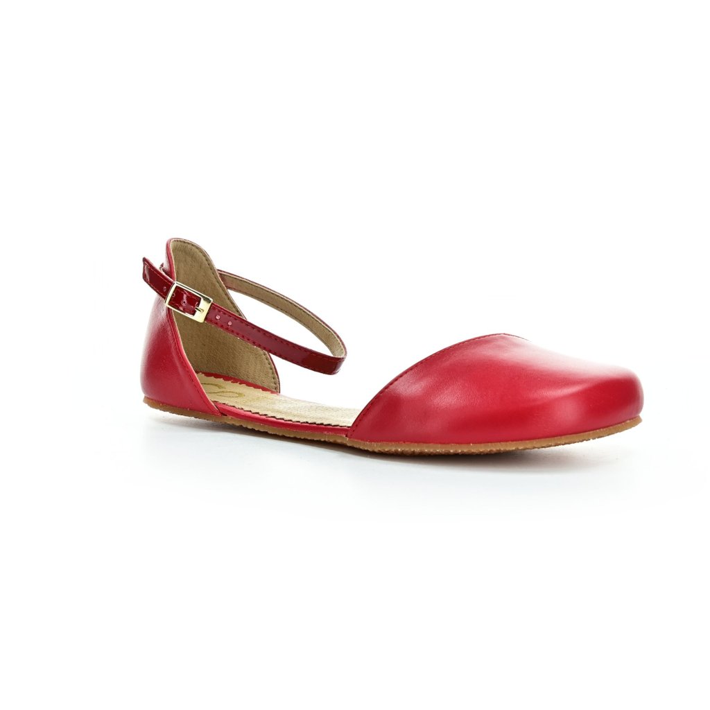 Shapen Poppy Cherry New Barfuß-Ballerinas