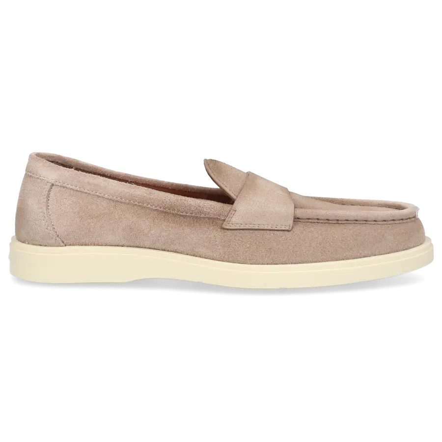 Santoni - Loafer MGDT18 Veloursleder - beige
