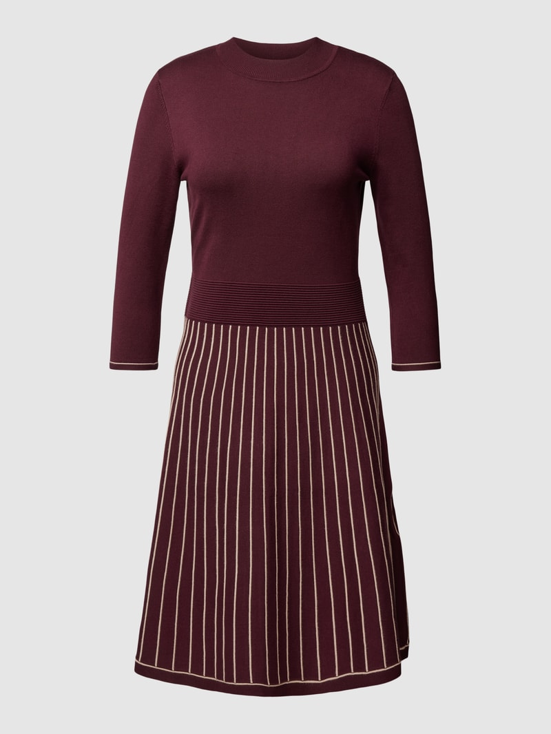 Knielnages Kleid mit 3/4-Arm in sand