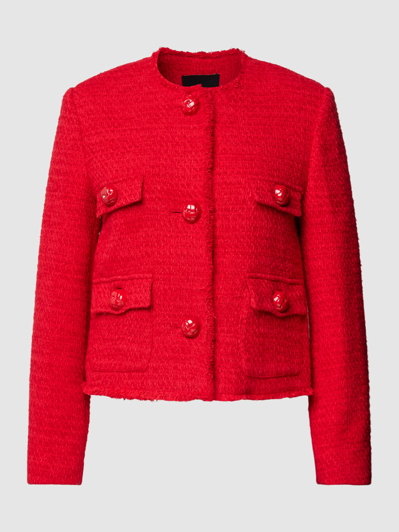 Blazer in Bouclé-Optik Modell 'WINTOUR' in rot