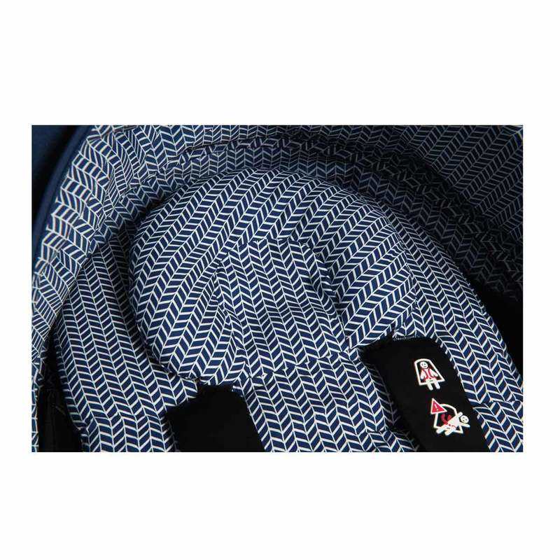 Poussette Yoyo2 4 roues châssis blanc assise 0+ bleu Babyzen