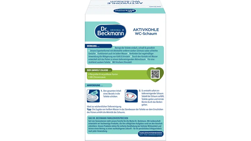 Dr.Beckmann Aktivkohle WC-Schaum 3x100g 300 g