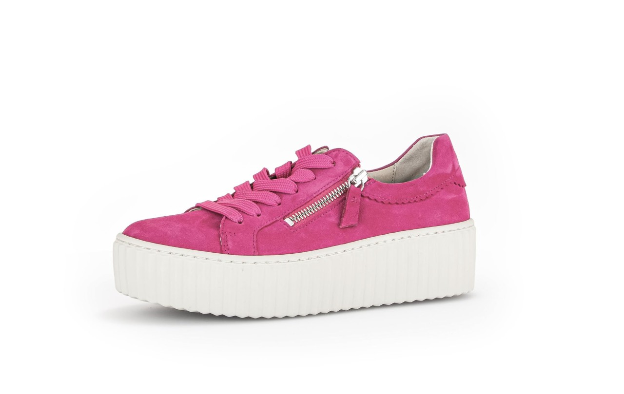 GABOR Freizeit Schnürer lila/pink Gabor Fashion Sneaker low 43.200.30 pink