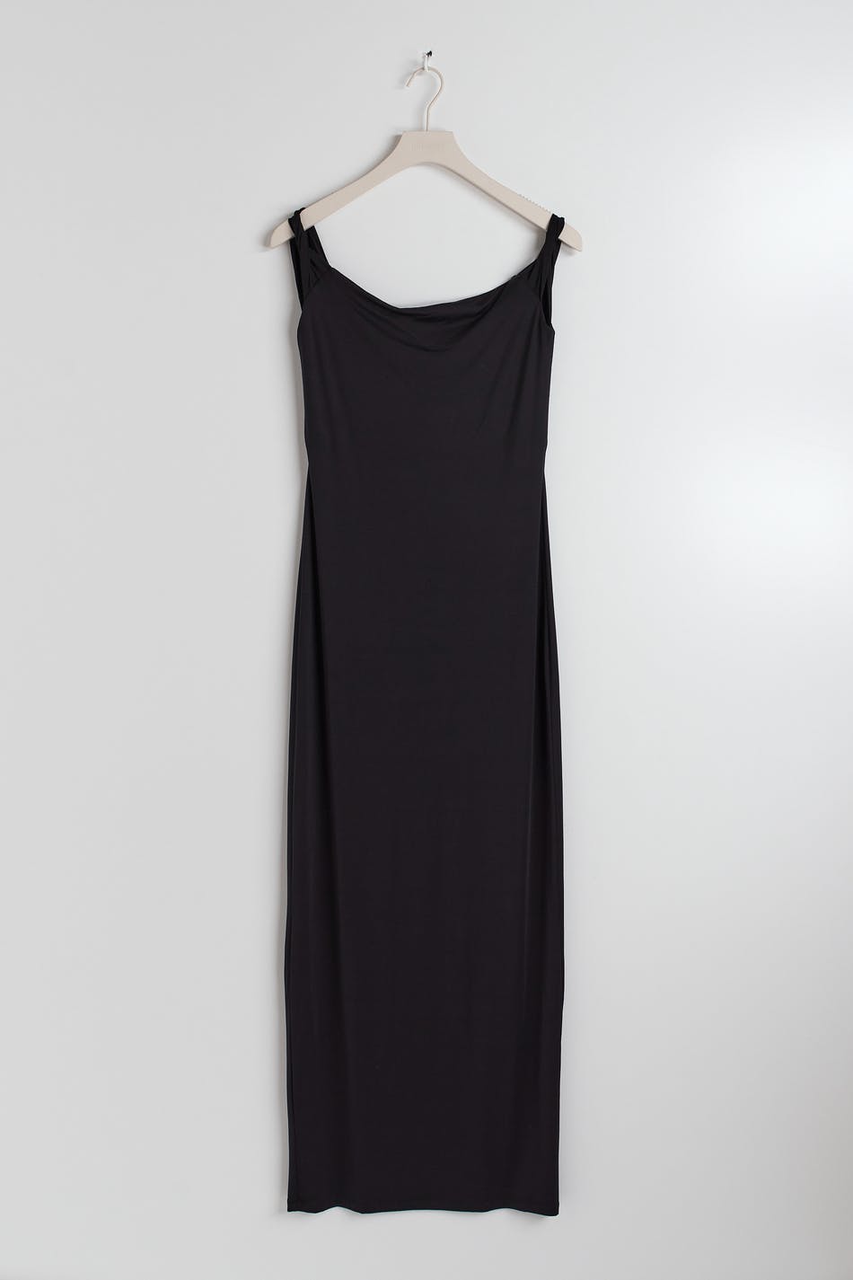 Twisted off shoulder maxi dress