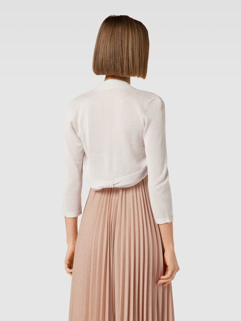 Bolero mit Strukturmuster in metallic rosa
