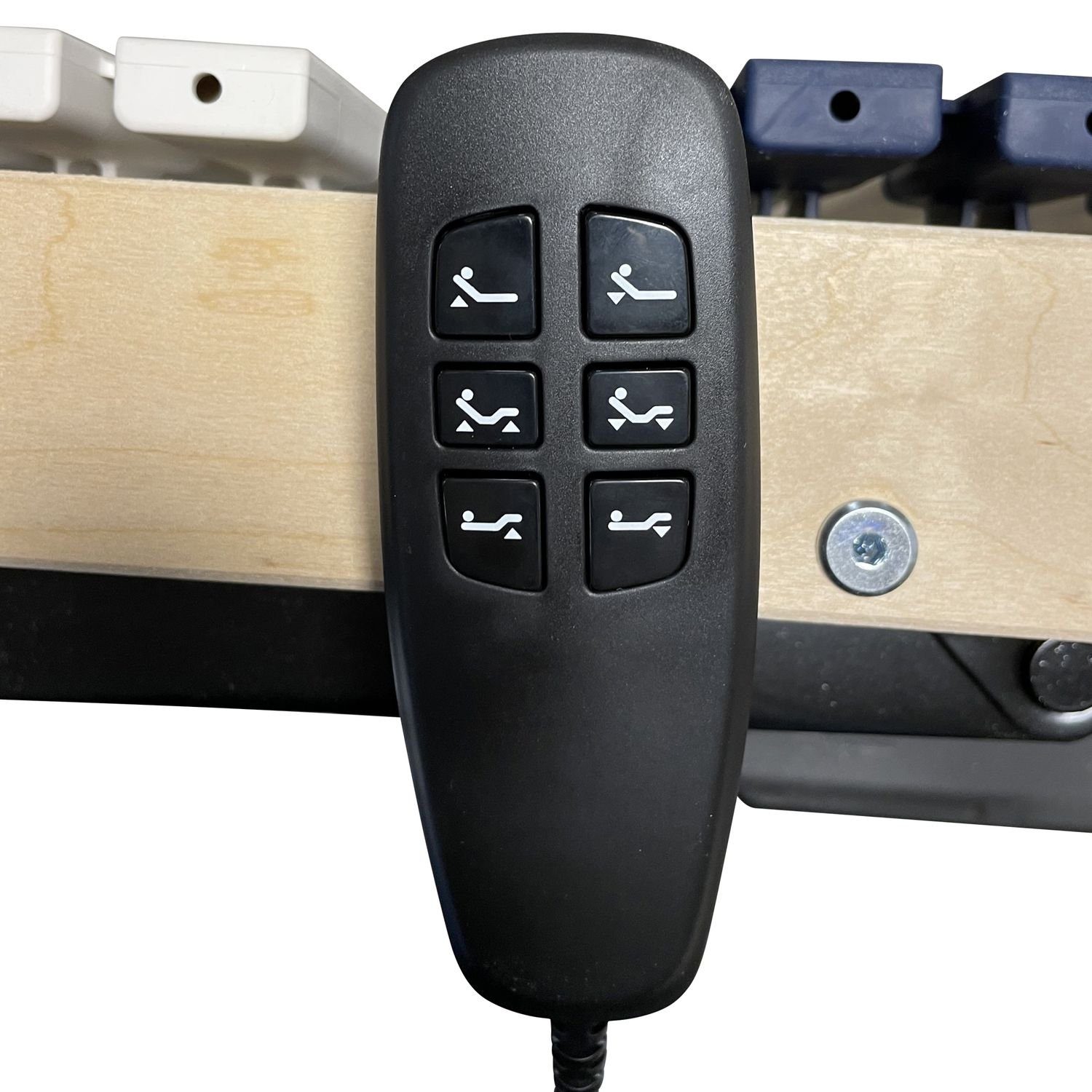 Lattenrost, Coemo, Kopfteil motorisch verstellbar, Fußteil motorisch verstellbar, elektr. Lattenrost 80x200 stufenlos verstellbar, Not-Aus Absenkung