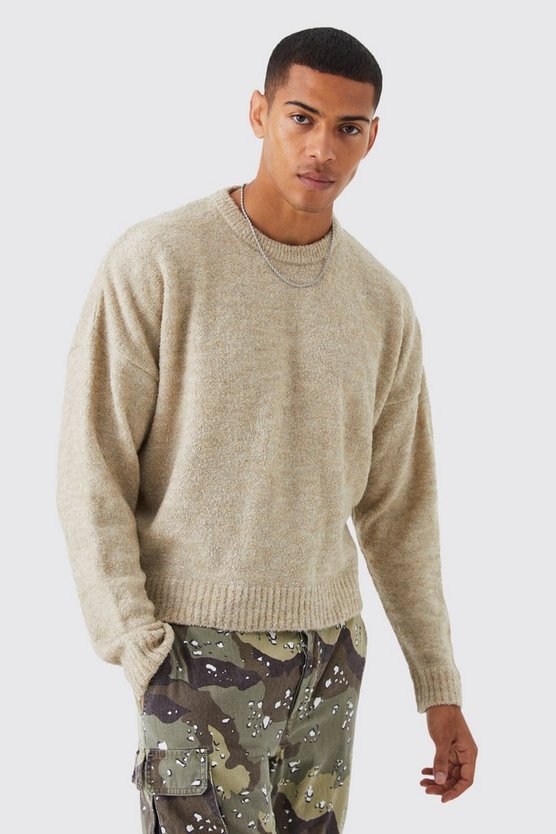 Kastiger Bouclee-Pullover