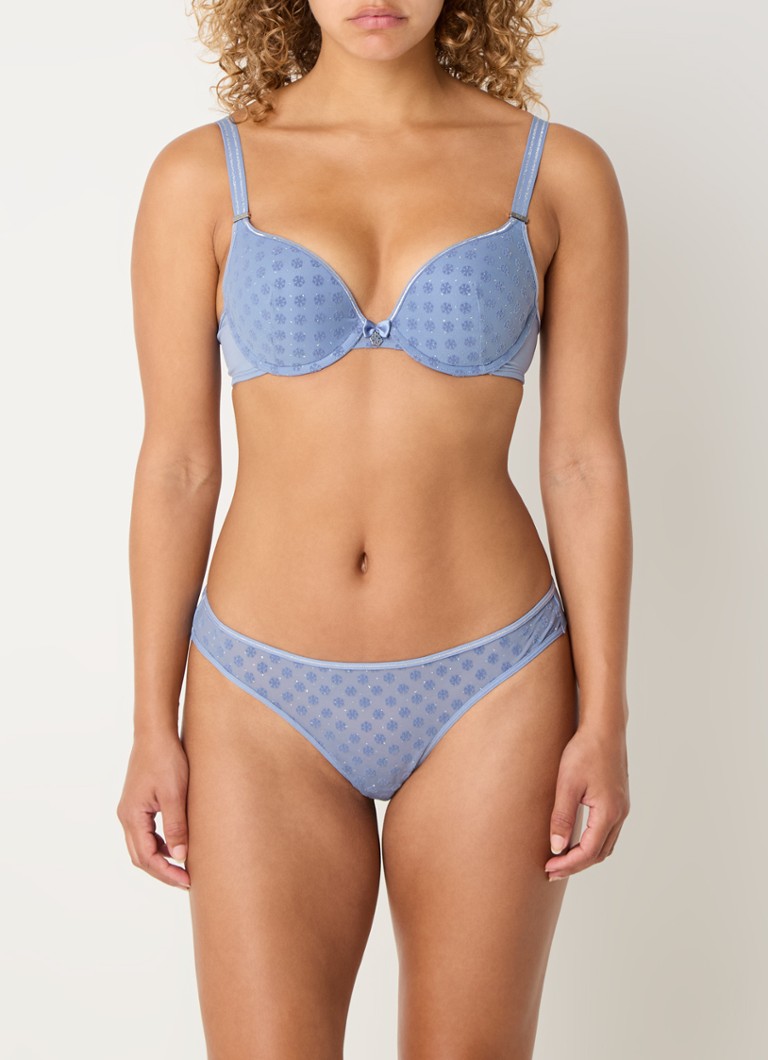Sutien push-up Marlies Dekkers cu cristale și fulgi de zăpadă
