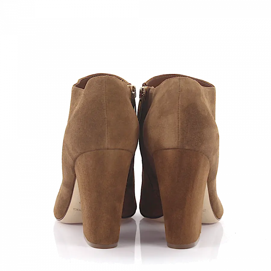 Sergio Rossi - Klassische Stiefeletten A75270 Veloursleder - braun