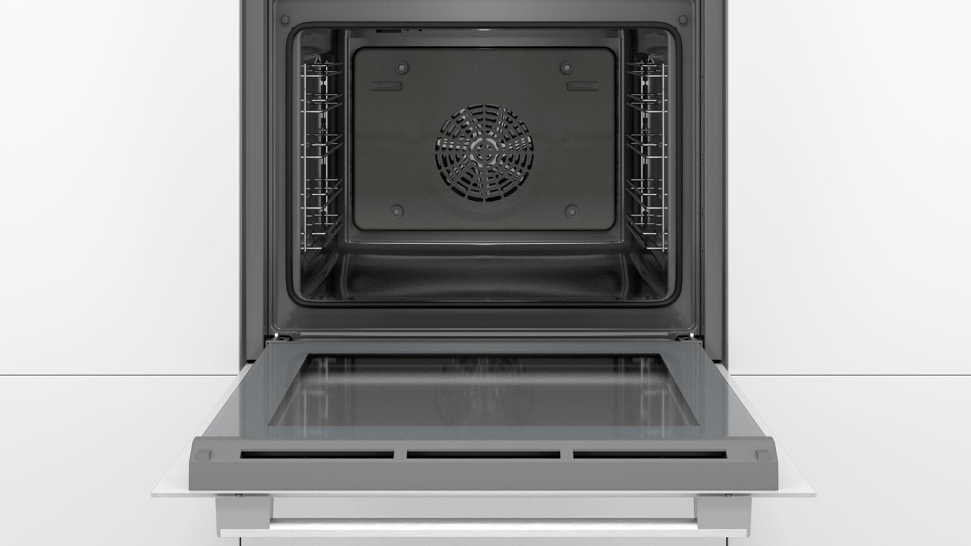 BOSCH Einbaubackofen 4 HBA533BW1, mit Teleskopauszug nachrüstbar, ecoClean Direct