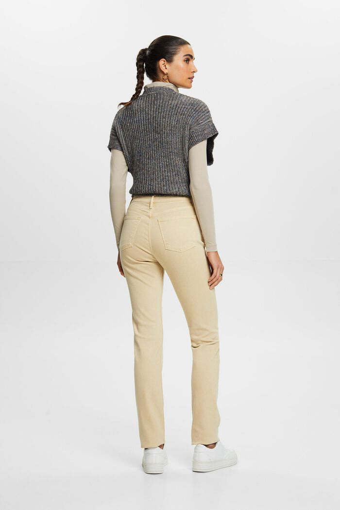 Twillhose mit schmaler Passform und hohem Bund