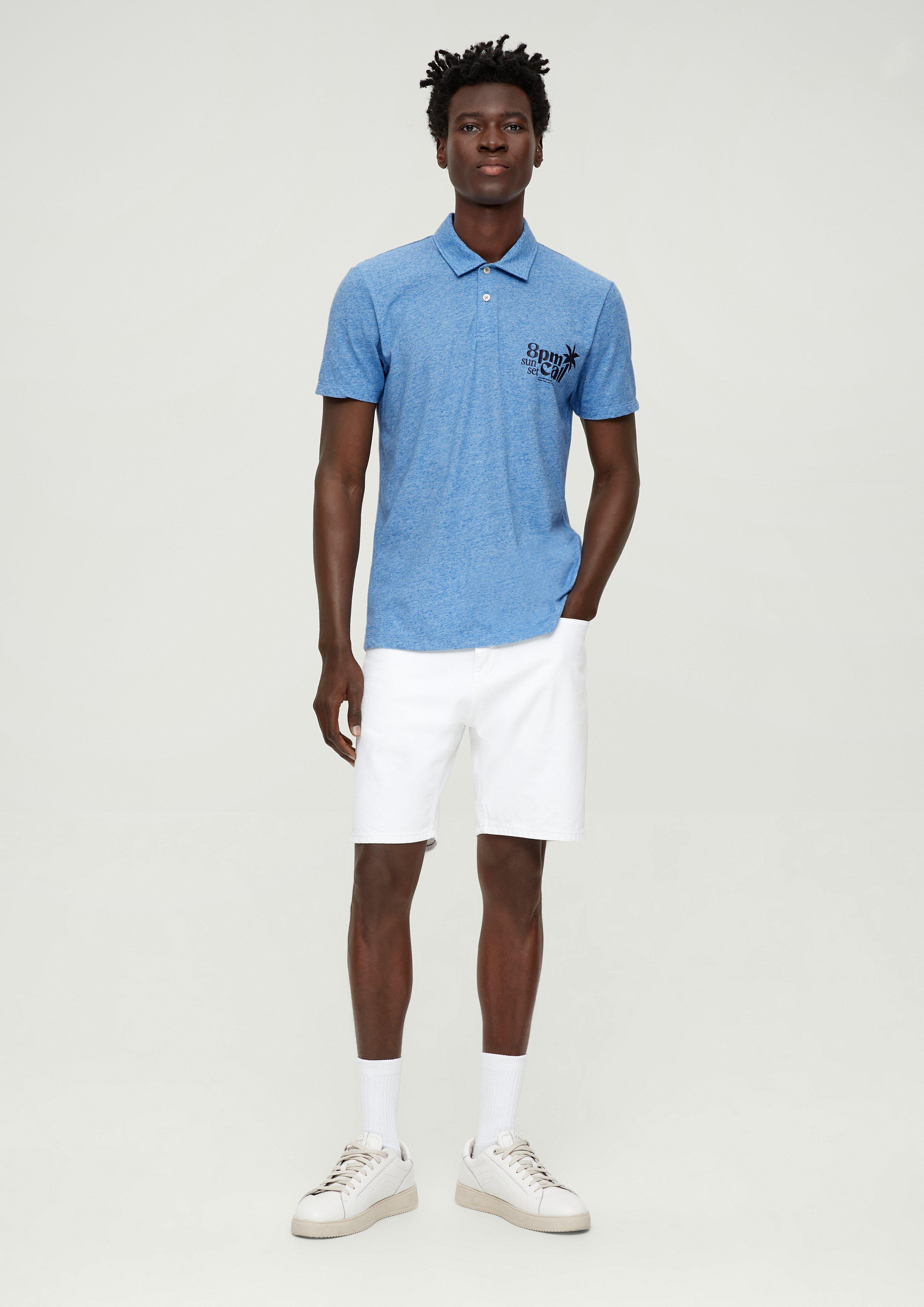 Meliertes Polo-Shirt  2131486-54D1