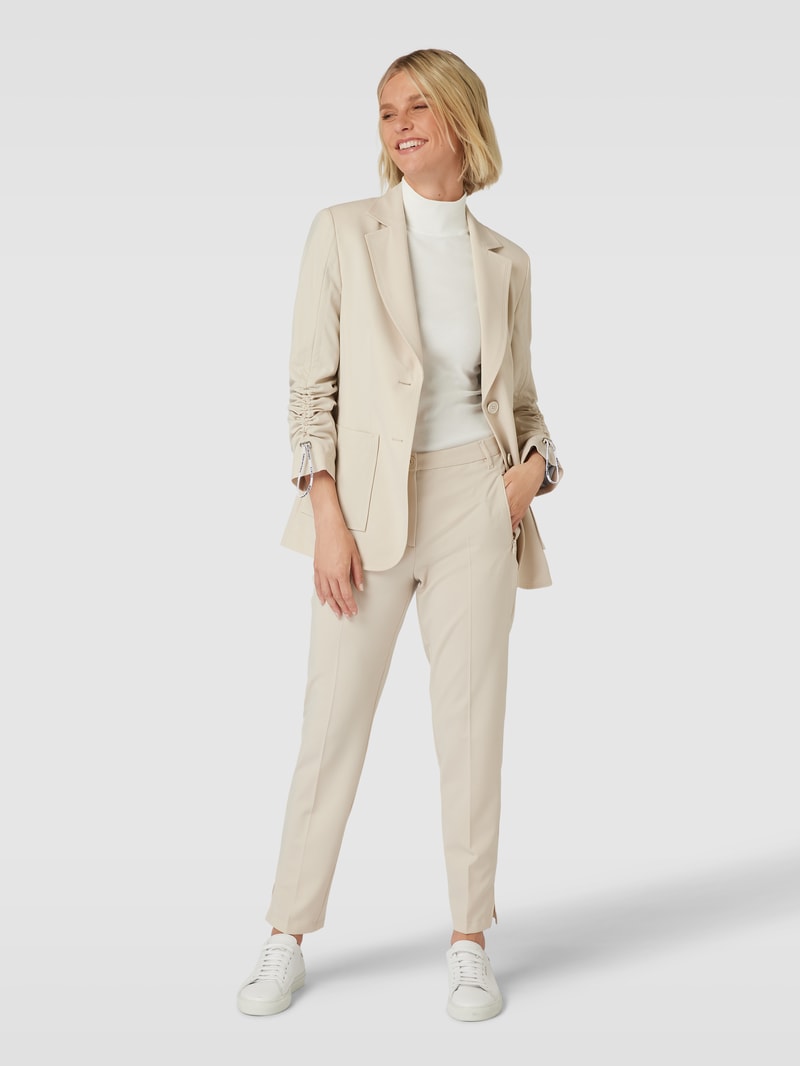 Blazer mit Reverskragen in stein