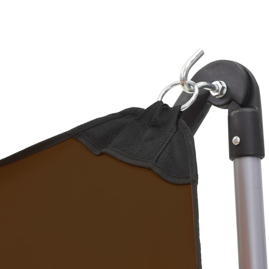 vidaXL Hängematte Hängematte mit faltbarem Ständer Braun