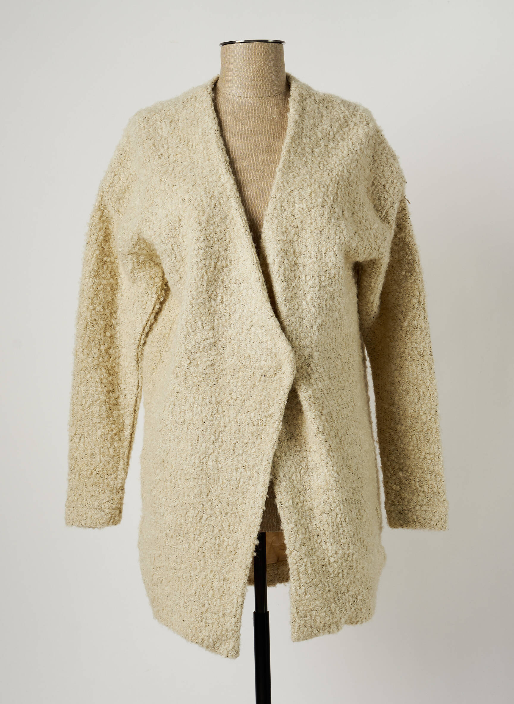 Sandwich Manteaux Longs Femme couleur beige