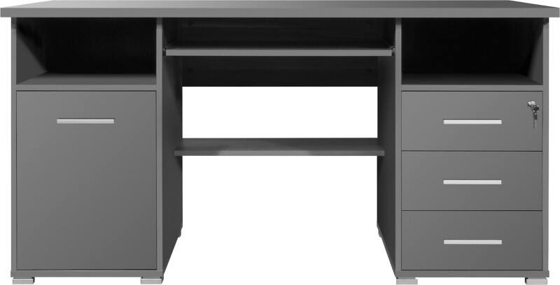 GERMANIA Nicht Höhenverstellbar Schreibtisch Rechteckig Melamin 1.450 x 700 x 750 mm