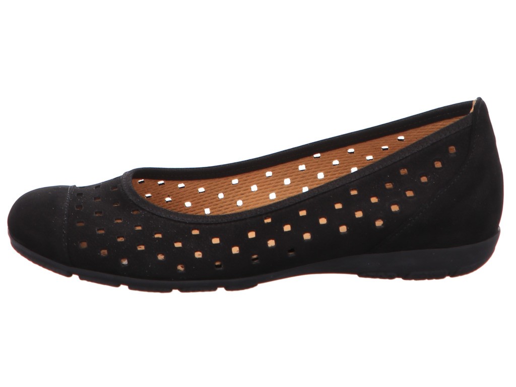 GABOR Ballerinas schwarz Gabor Fashion sportliche Ballerinas 44.1