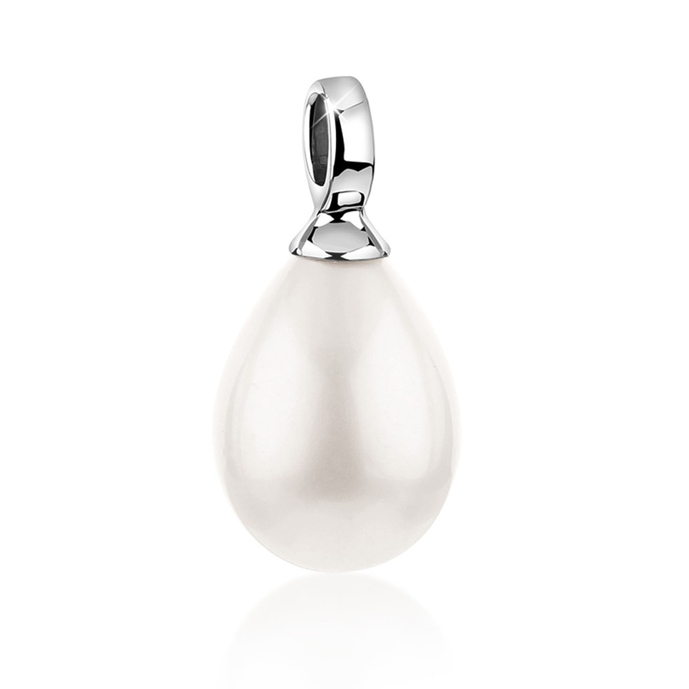 Nenalina Nenalina Pendentif en goutte pour collier de femme ou collier avec perle en argen Pendentif