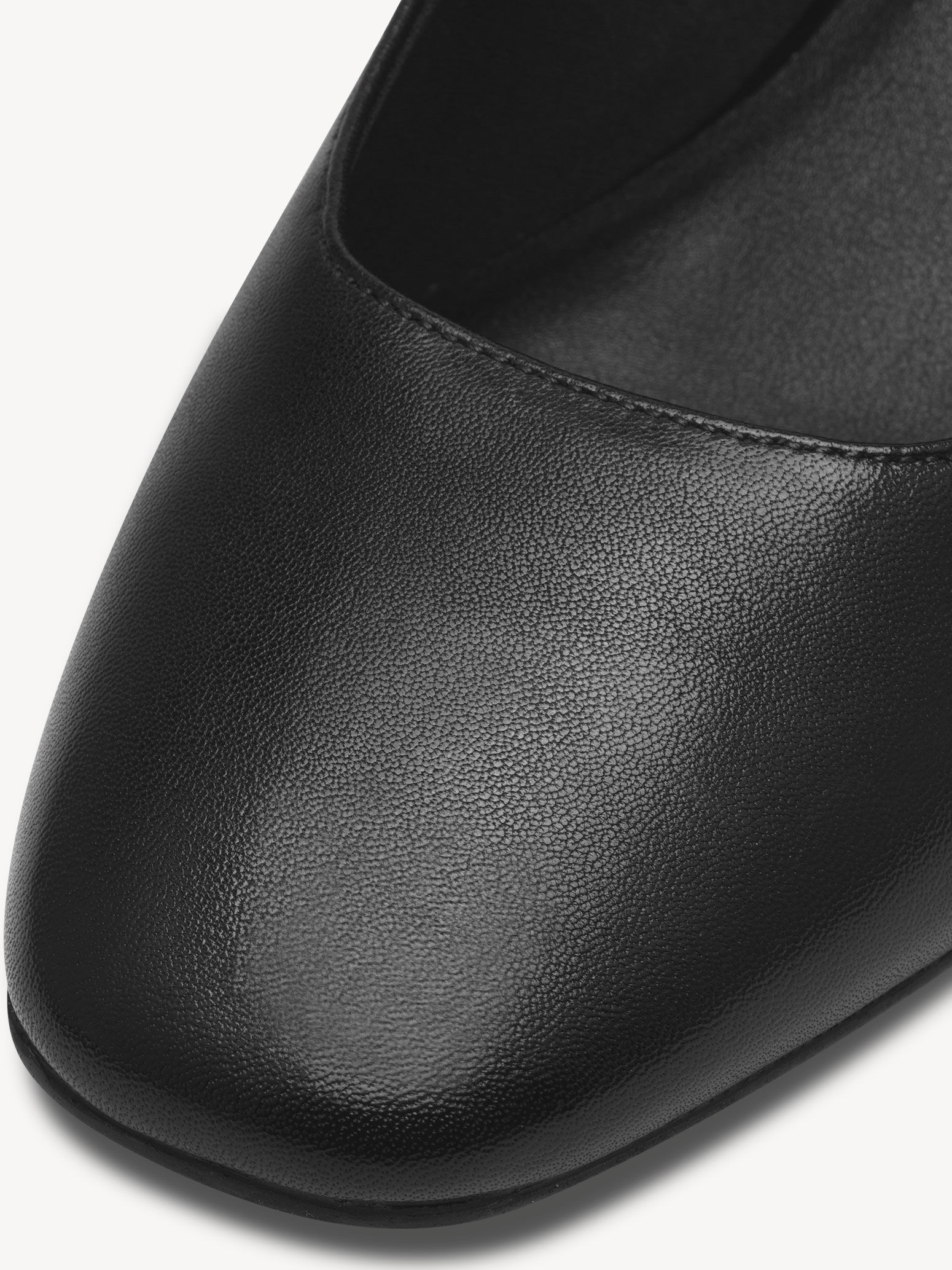 Escarpin en cuir - noir
