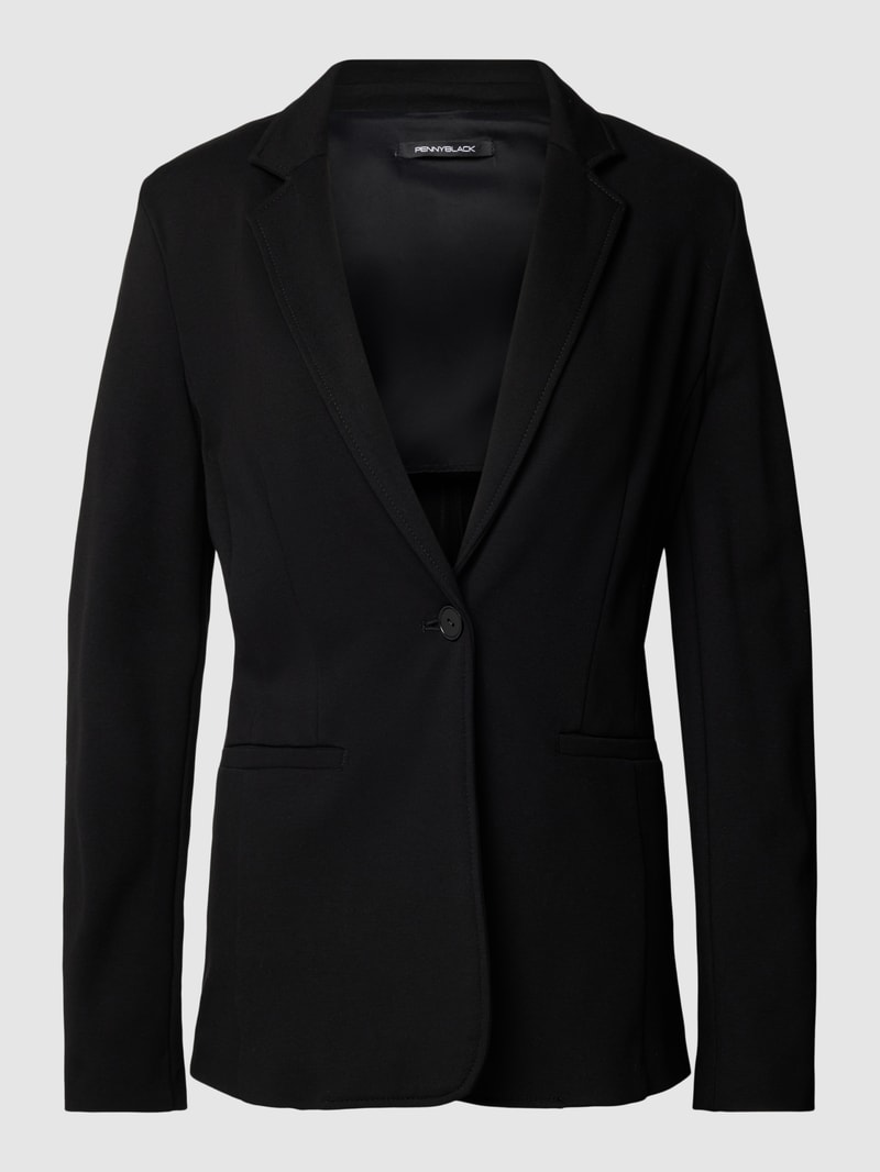 Blazer mit Reverskragen Modell 'TAROCCHI' in schwarz
