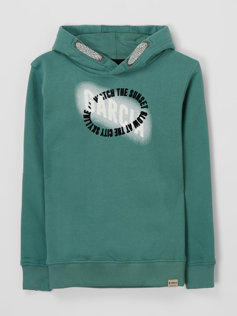 Hoodie mit Print in mint