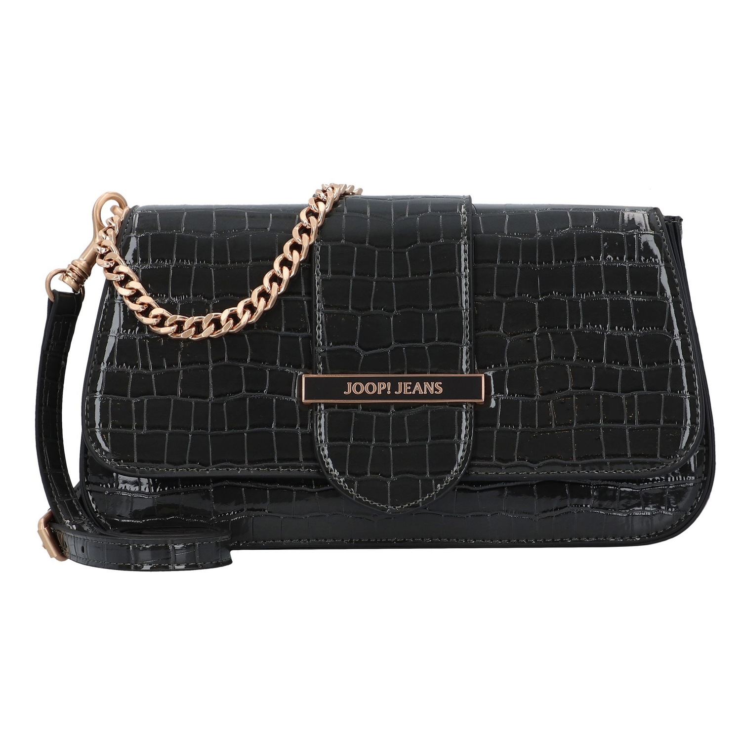 Domenica Croco Schultertasche 27.5 cm