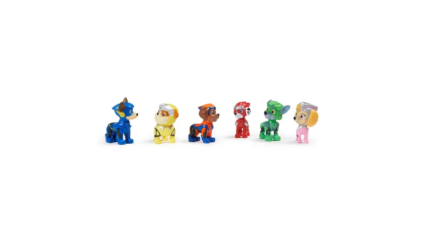 Spin Master - PAW Patrol: Der Mighty Kinofilm, Geschenkset mit 6 Superhelden-Spielfiguren