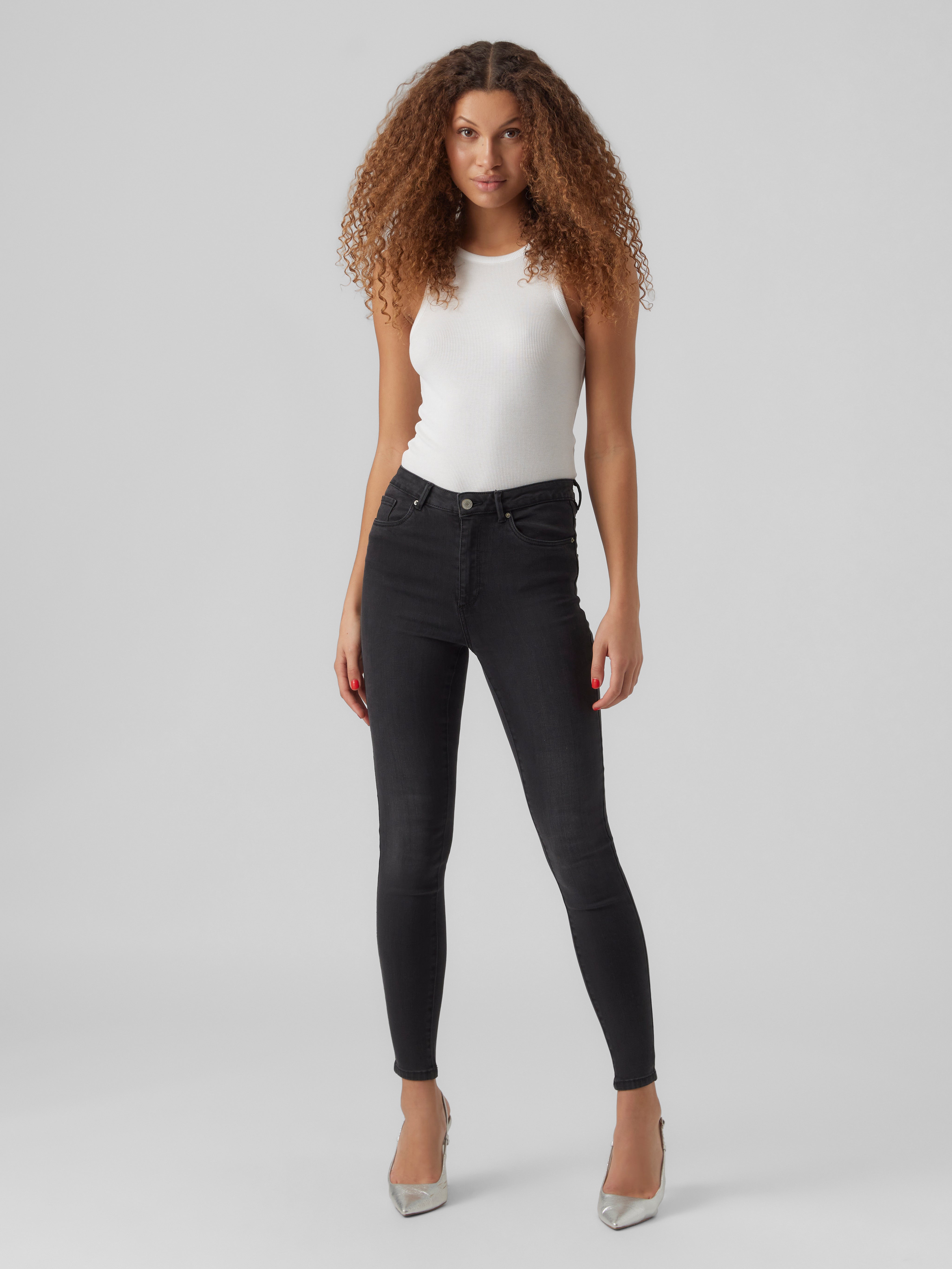 VMSOPHIA Hohe Taille Skinny Fit Jeans