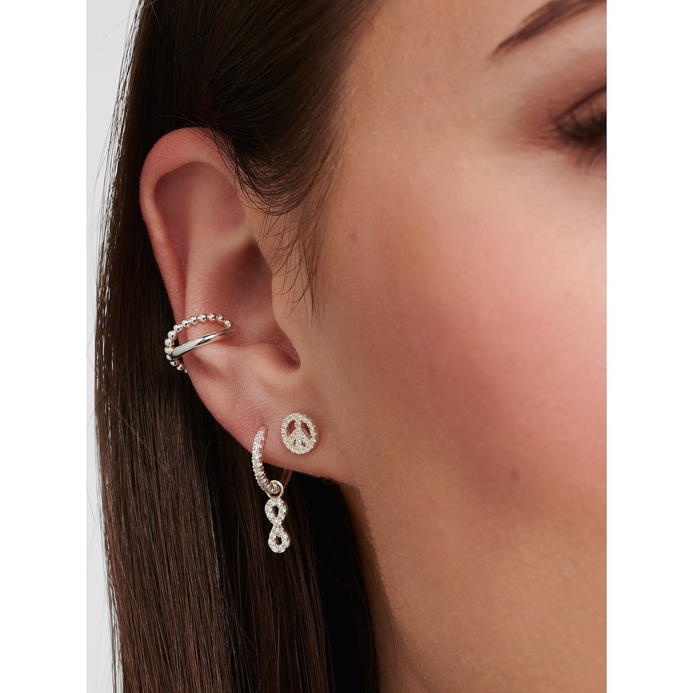 Thomas Sabo Boucle d'oreille unique 925 Argent, Émail Boucles d'oreilles