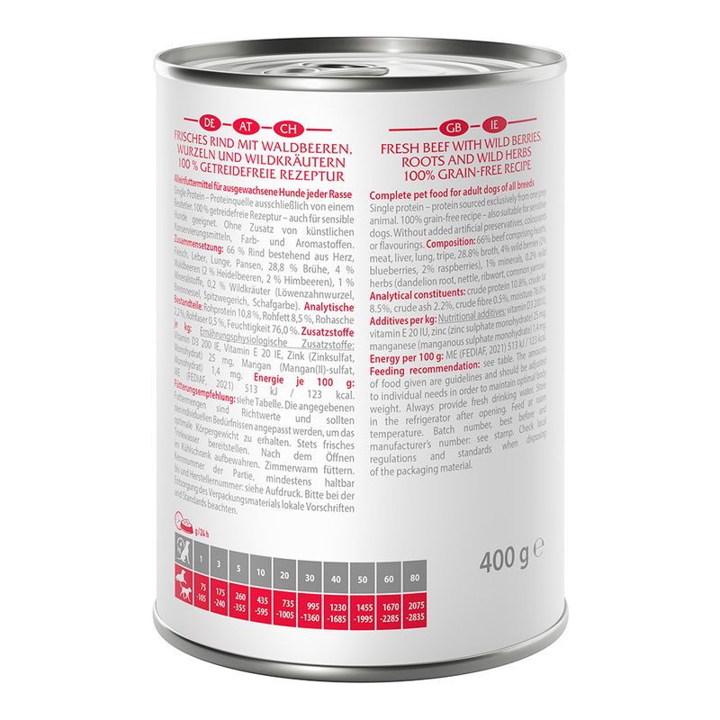 Wolf of Wilderness Adult 6 x 400 g - Single Protein