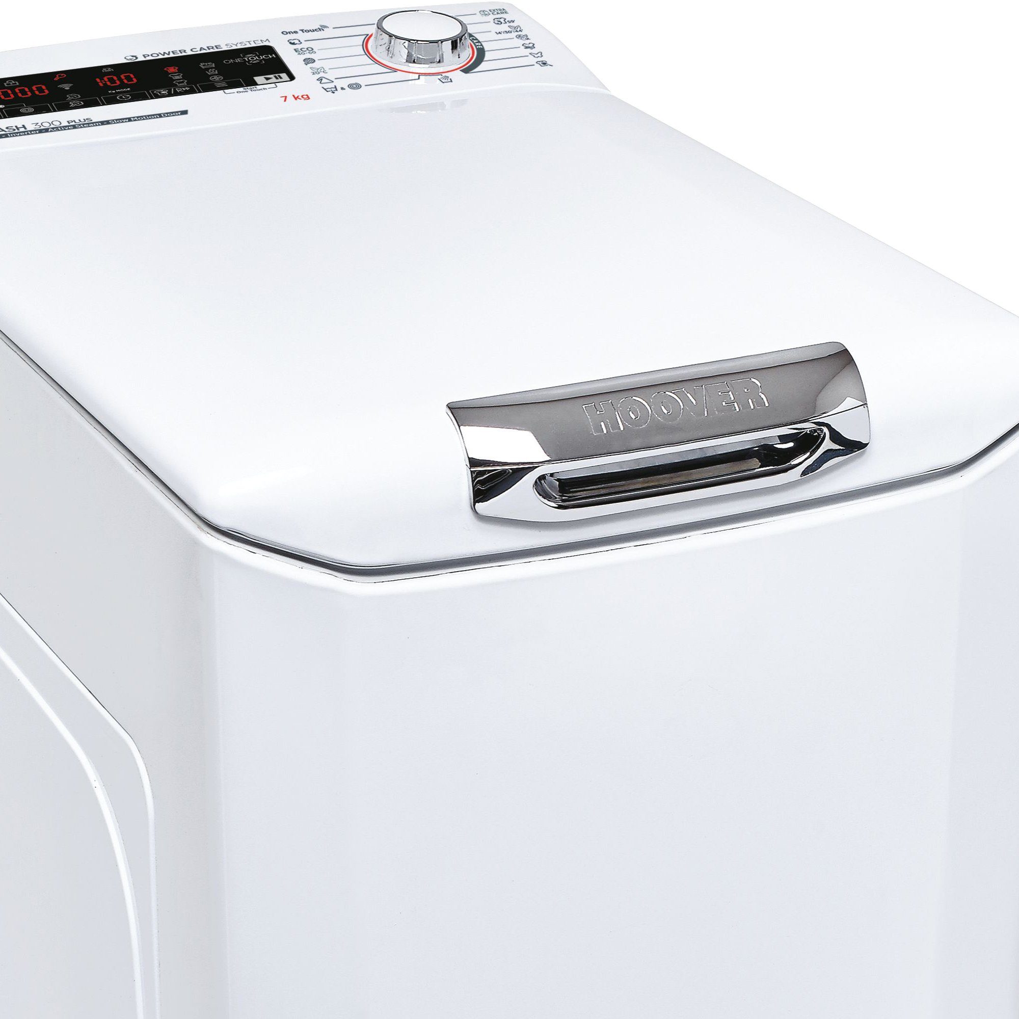 Hoover Waschmaschine Toplader H3TSM47TAMCE-S, 7 kg, 1400 U/min