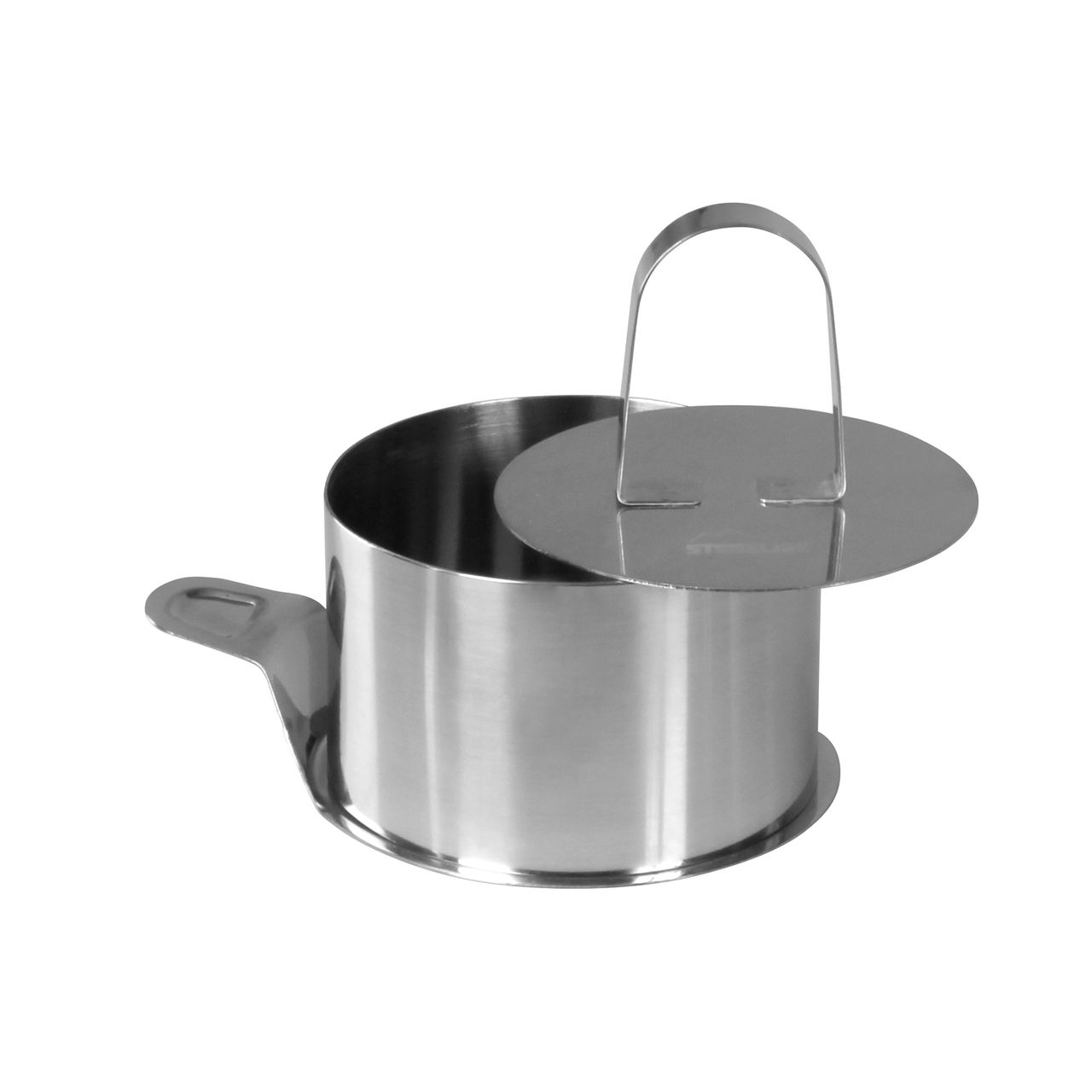 STONELINE® Dessert- und Speiseringe Set, 8-teilig, Edelstahl, 6 Ringe, 1 Heber, 1 Stempel, Lebensmittel Presse