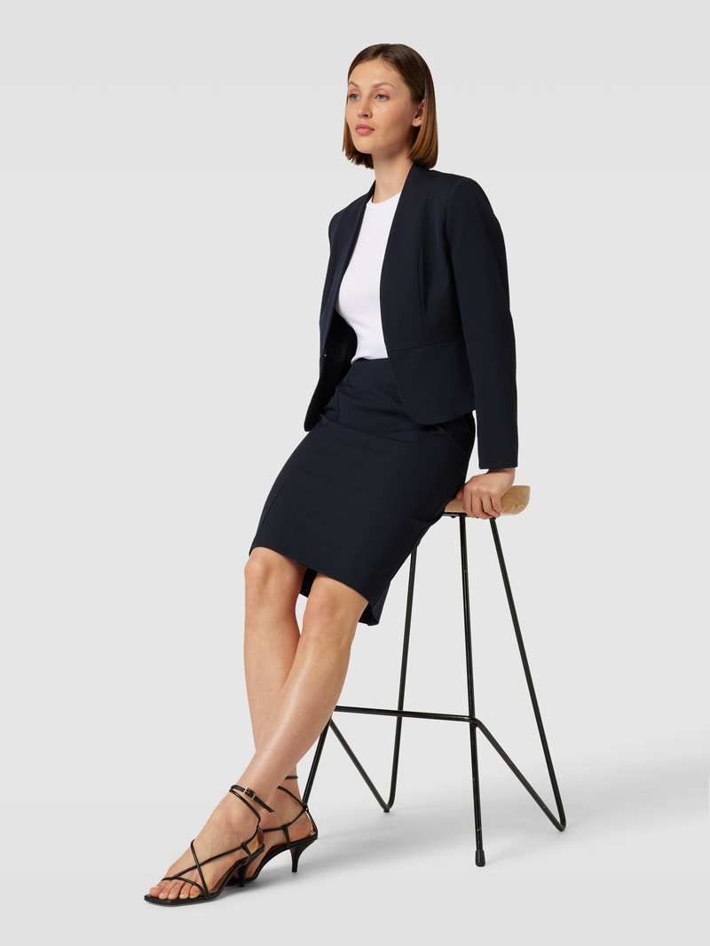 Blazer mit Hakenverschluss in marineblau