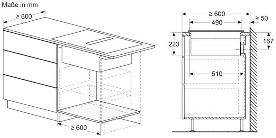 NEFF Kochfeld mit Dunstabzug N 50 T48CB1AX2