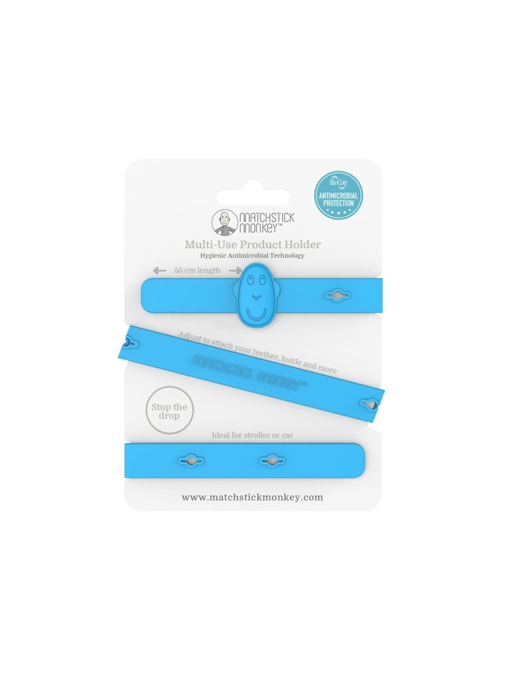 MATCHSTICK MONKEY Matchstick Monkey Halteband zur Befestigung an Kinderwagen, Autositz, Stuhl blau günstig kaufen onesize