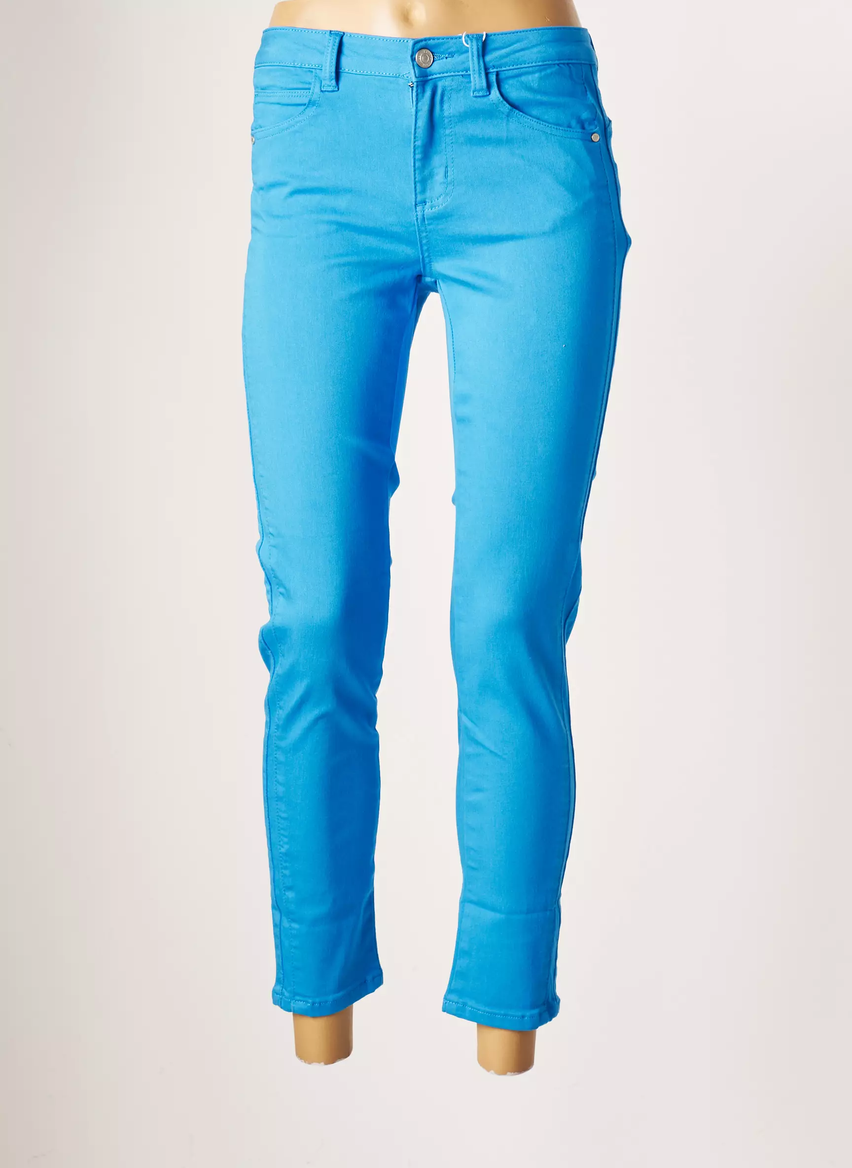 C Est Beau La Vie Pantalon7 8 Femme couleur bleu