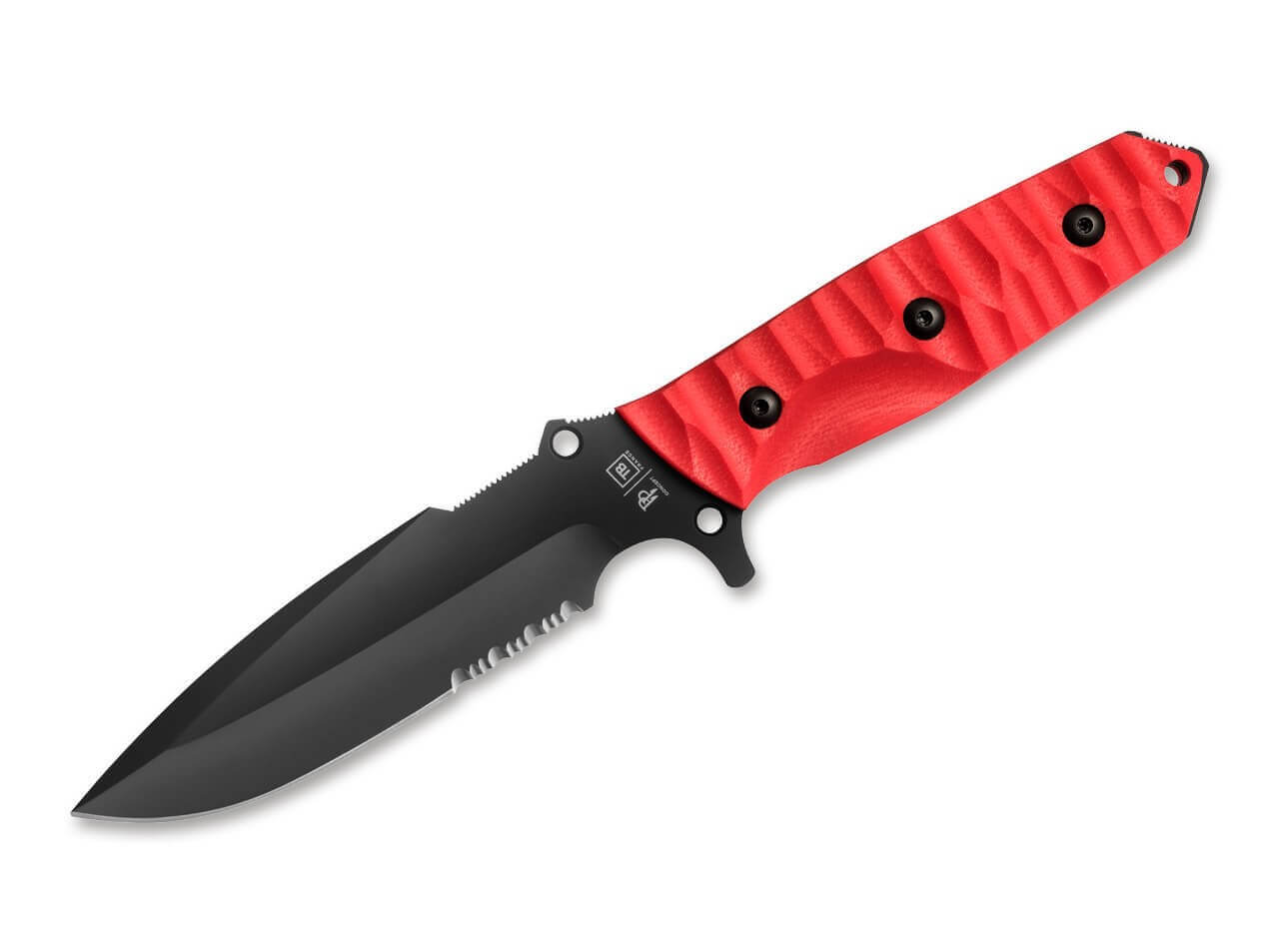 Maraudeur G10 Textured Red Serrated