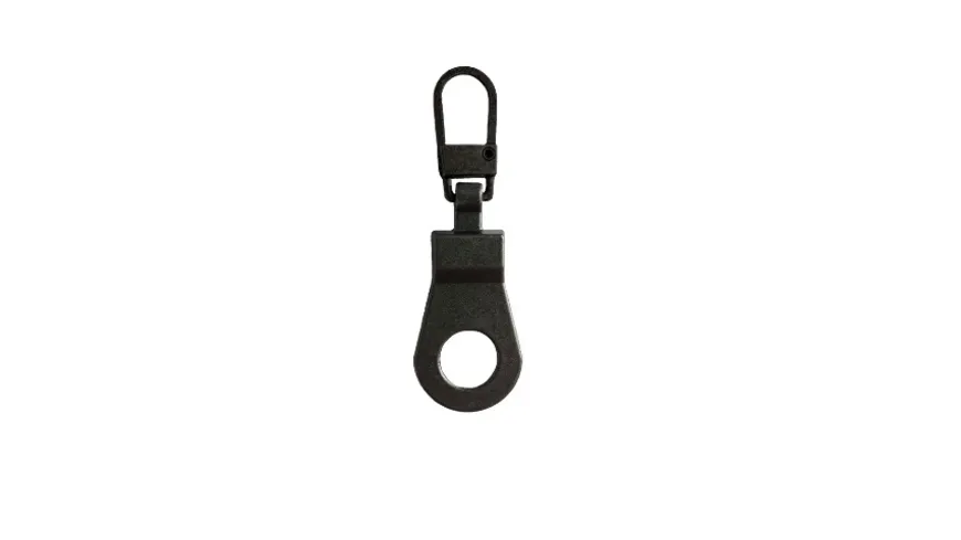 YKK Griffplatte Pendel groß antiksilber schwarz matt