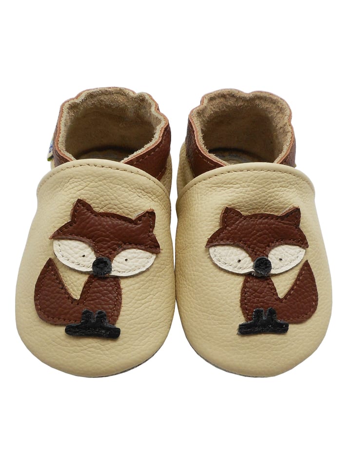 Yalion Leder-Krabbelschuhe 