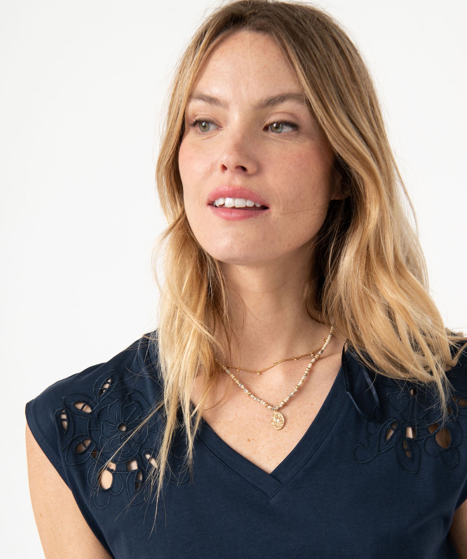 Robe courte sans manches en maille femme bleu | GEMO