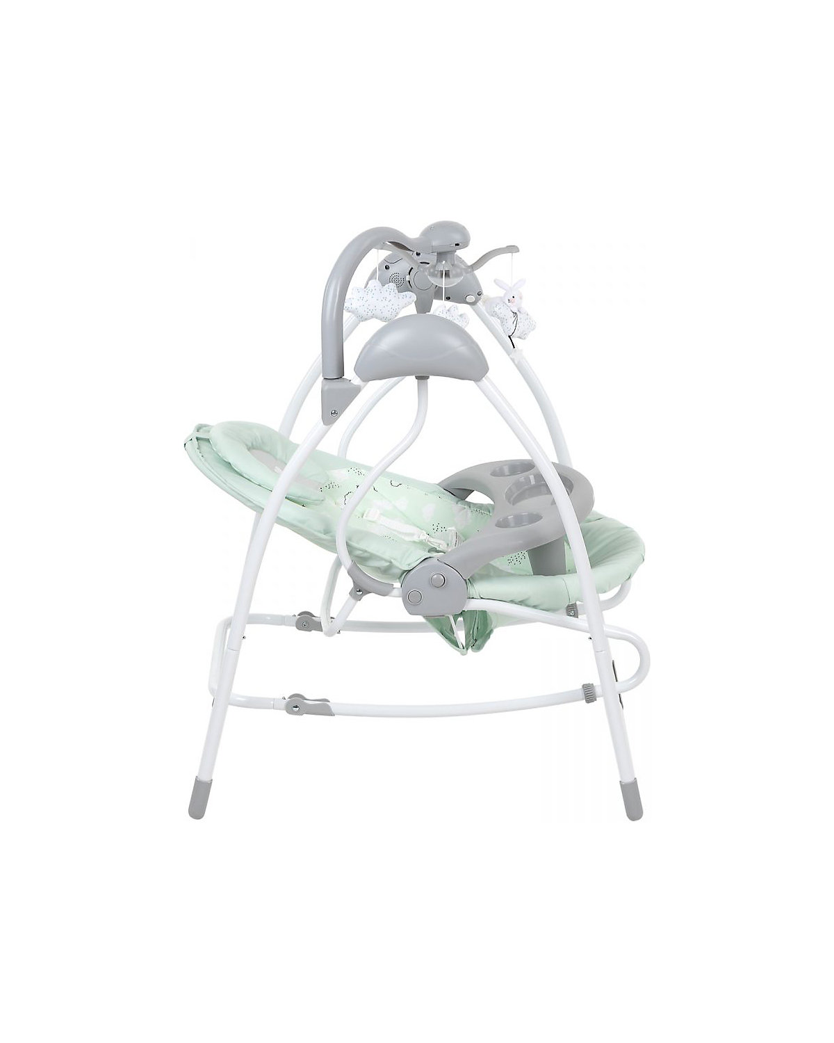 Babyschaukel Mia 2in1, Schaukelstuhl Musik verstellbare Rückenlehne Babywippen