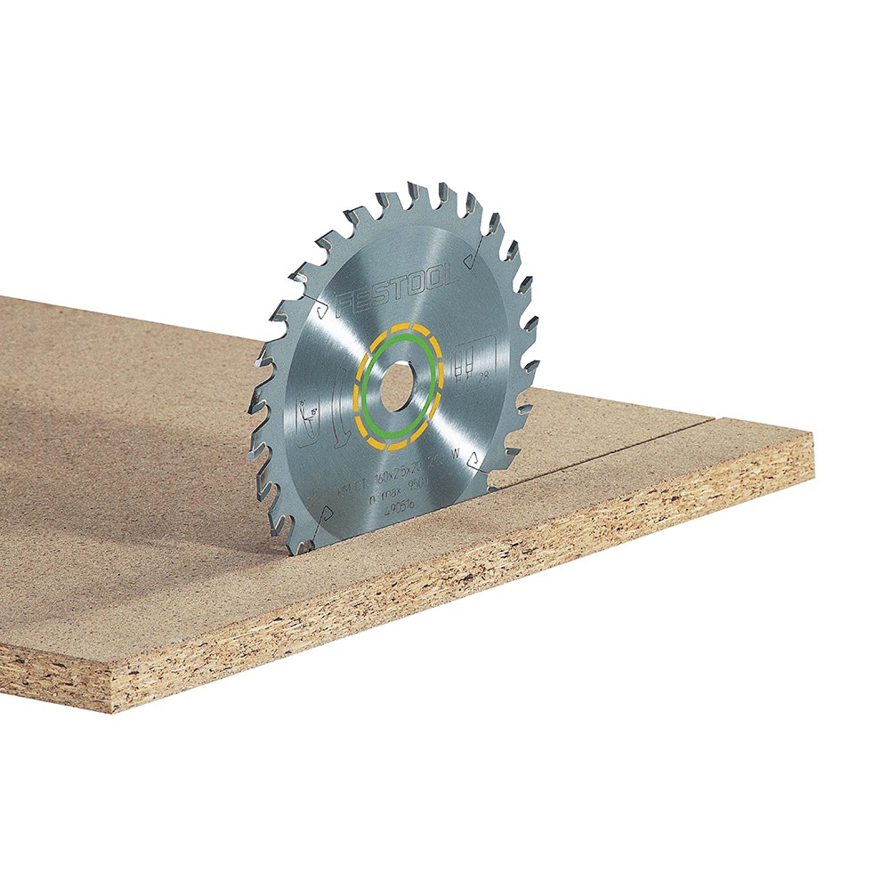 Lâmina de serra FESTOOL de 216 mm com 36 dentes TCT para corte de madeira