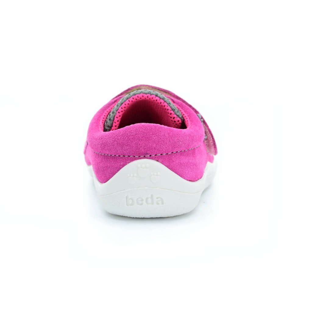 Beda Rebecca Barfußsneakers mit Hinterkappe (BF 0001/SK/1W/OP Mesh mit Leder)