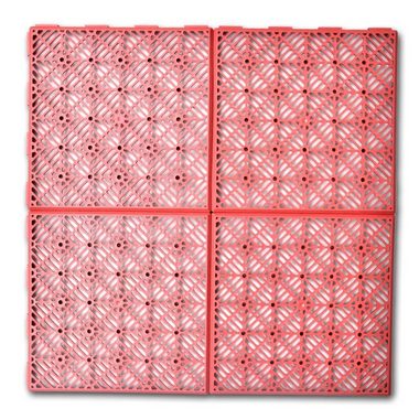 Teppichboden Garten Fliesen Kunststoff Boden Fliesen 29 x 29 cm 24 Stück, vidaXL, Höhe: 0.8 mm