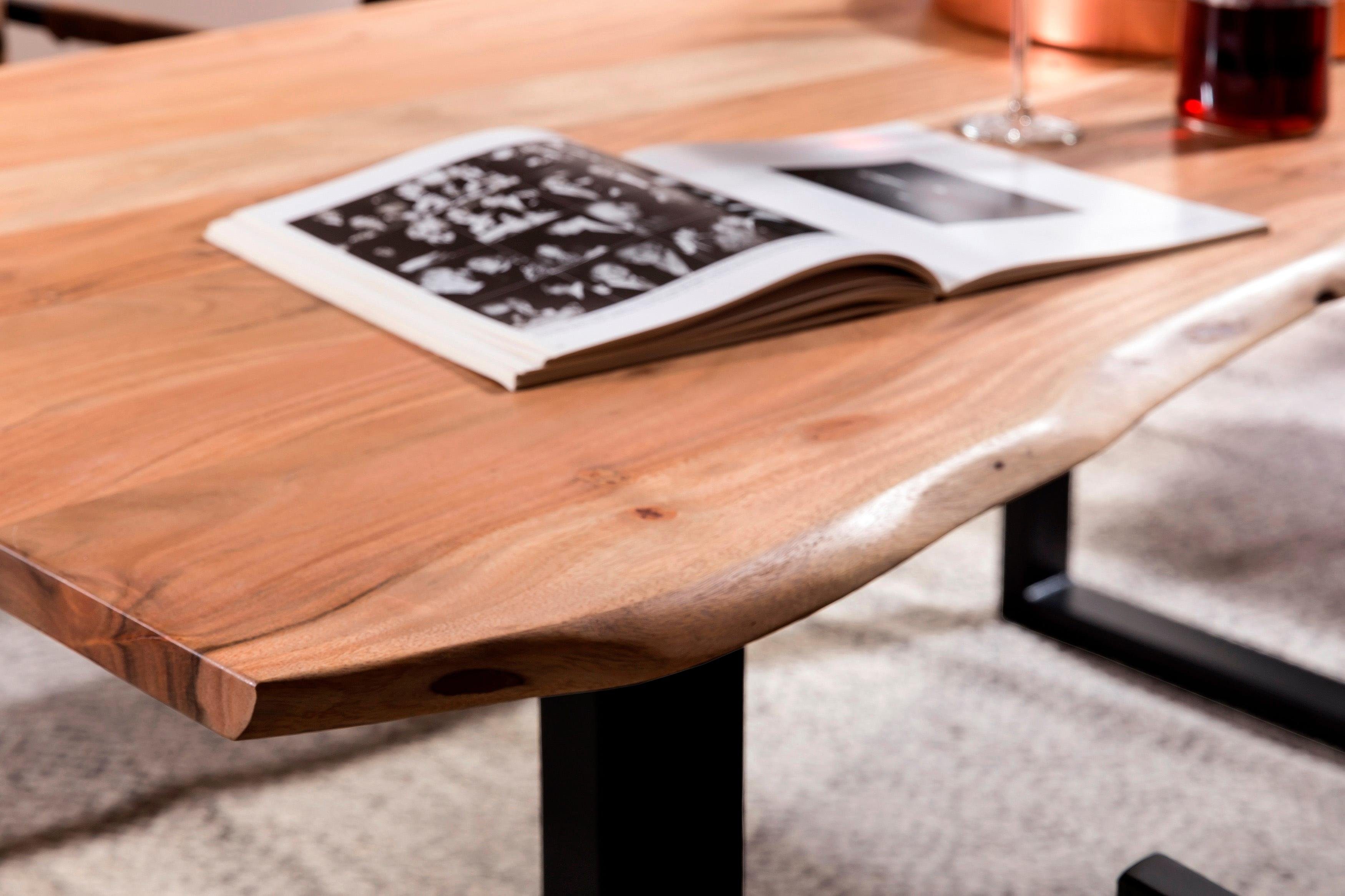 SIT Esstisch Tops&Tables, mit Tischplatte aus Akazie mit Baumkante wie gewachsen