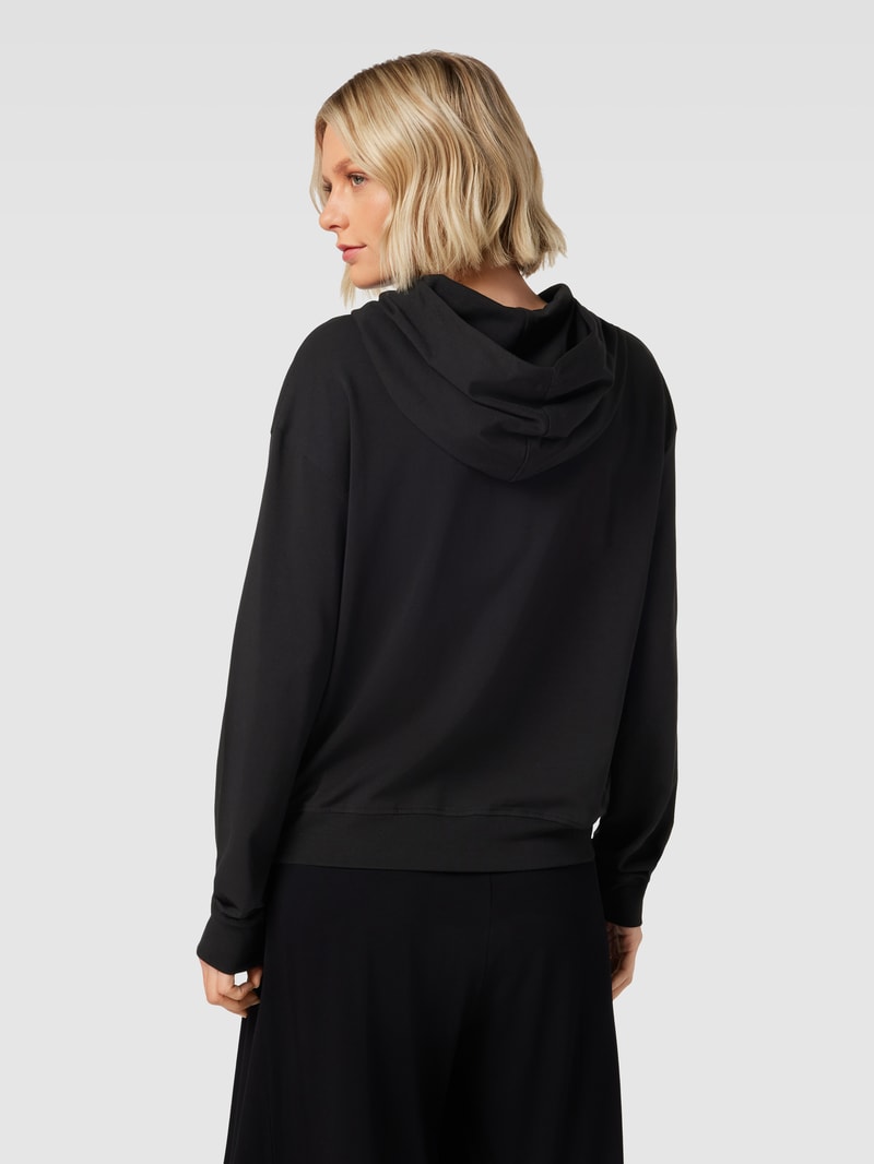 Hoodie mit Label-Print Modell 'SHUFFLE' in schwarz