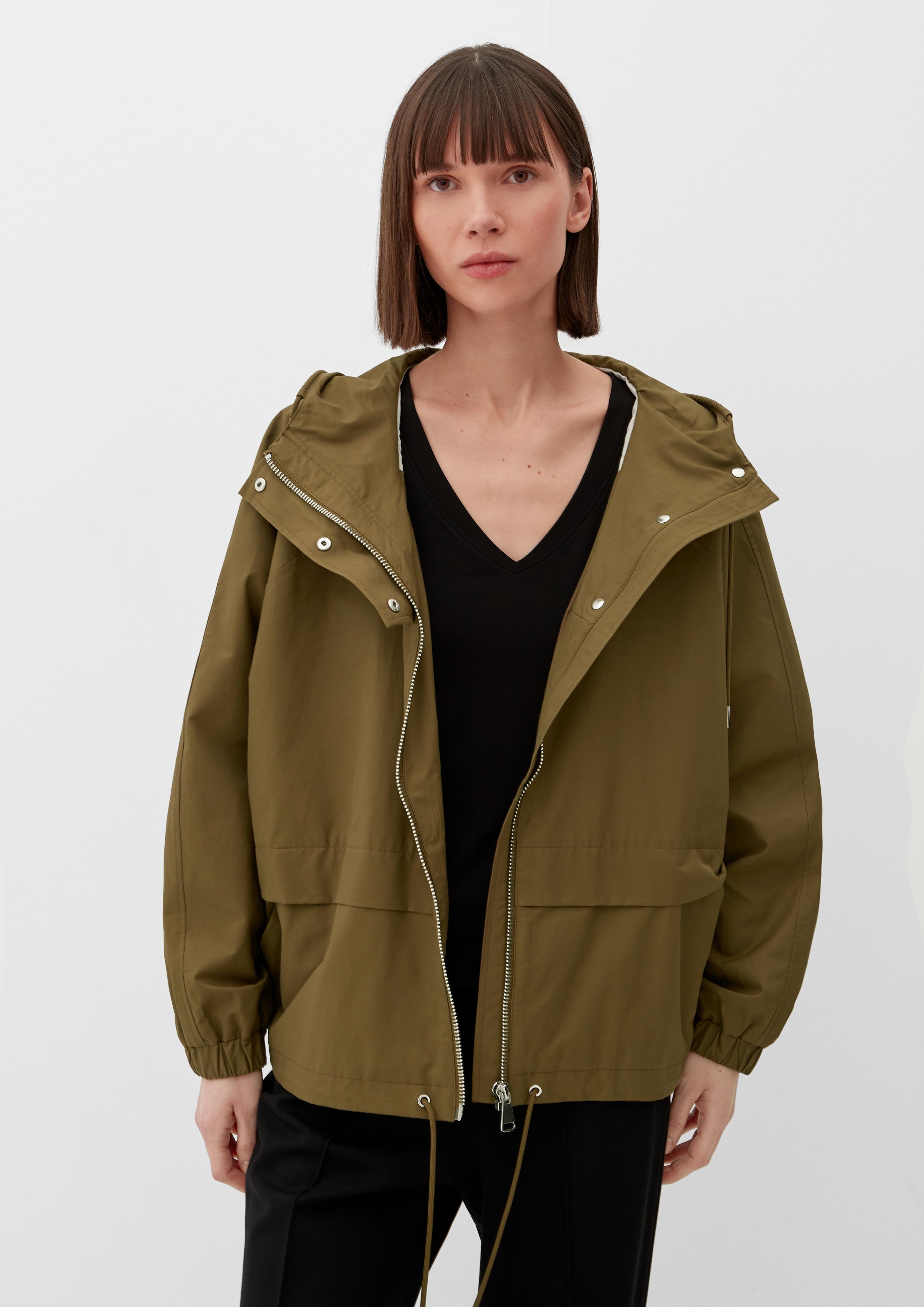 Kapuzenjacke aus Baumwollmix  2129005-7723