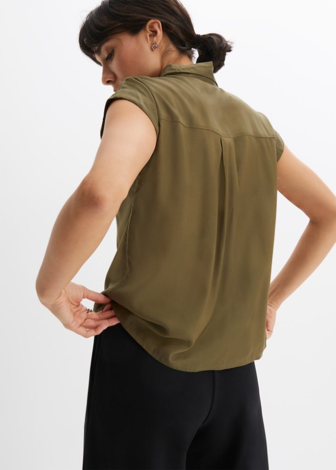 Bluse in Boxy-Form