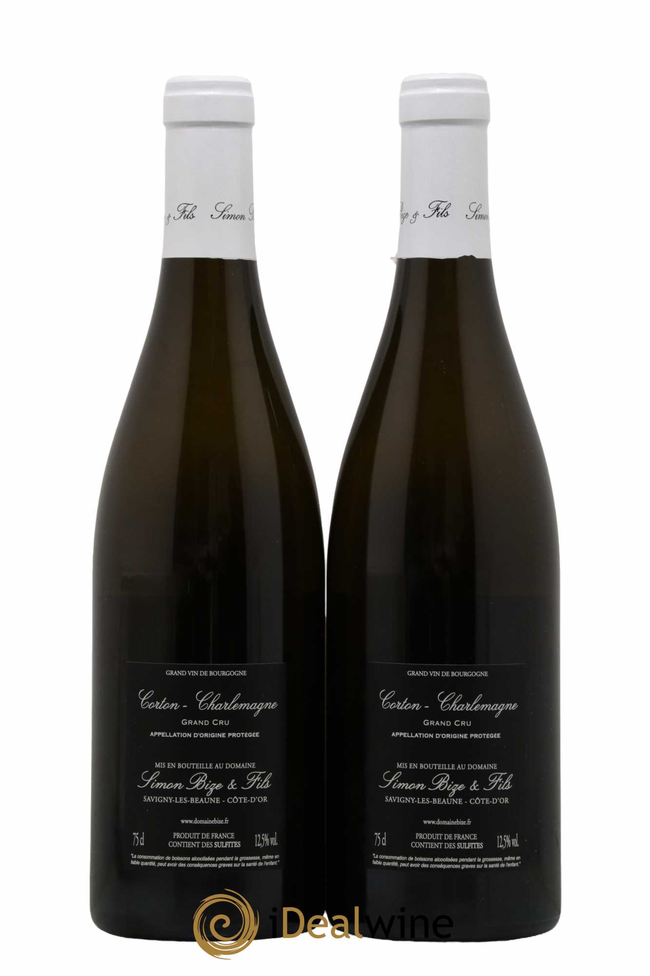 Corton-Charlemagne Grand Cru Simon Bize & Fils  2021 - Lot de 2 Bouteilles