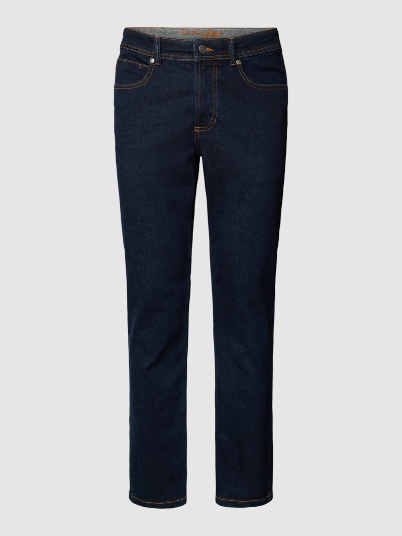 Regular Fit Jeans in unifarbenem Design in jeans